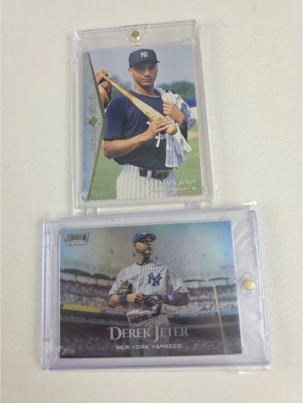 2019 Topps Stadium Club Chrome Derek Jeter Refractor Yankees HOF +95 SP Parallel